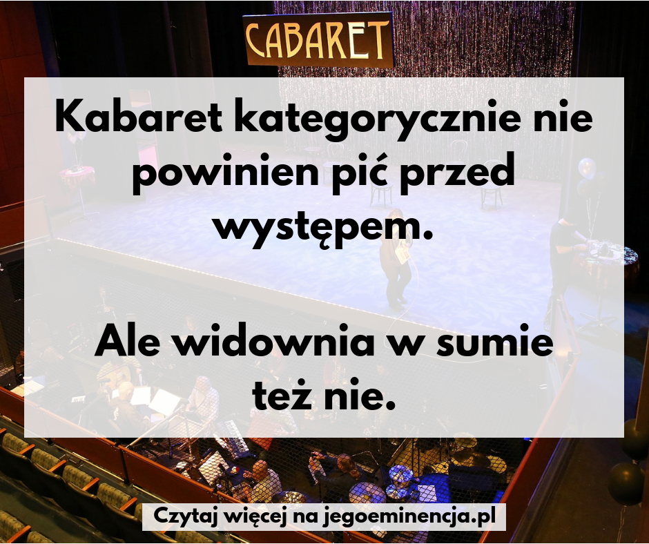 próba kabaretu przed występem