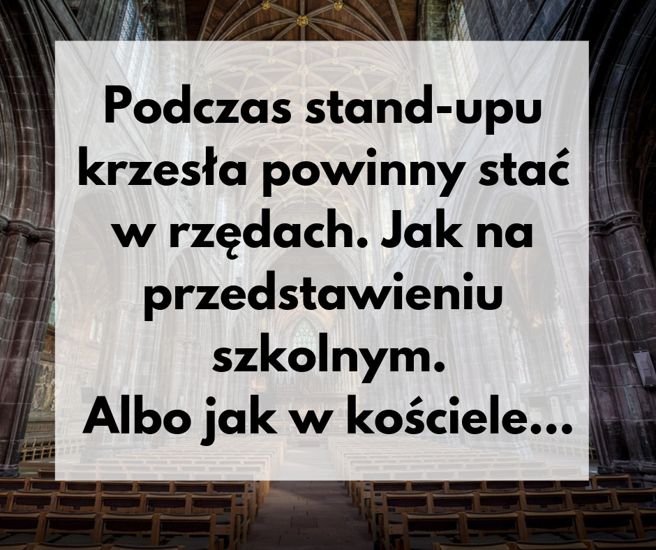 Na czym polega organizacja imprezy stand up? – poradnik bardzo podstawowy