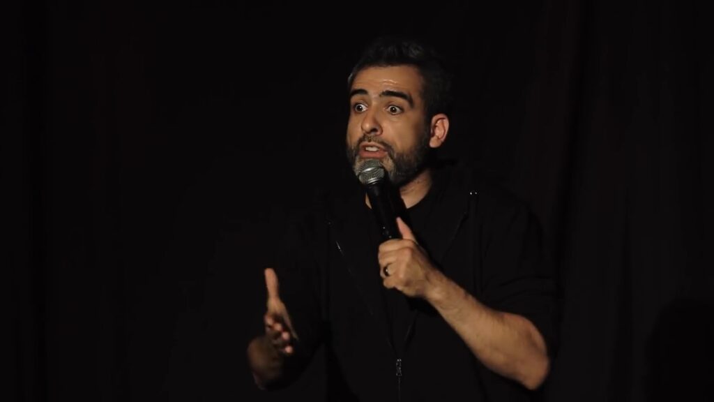 Abelard Giza. Zrzut ekranu z programu "Numer 3"